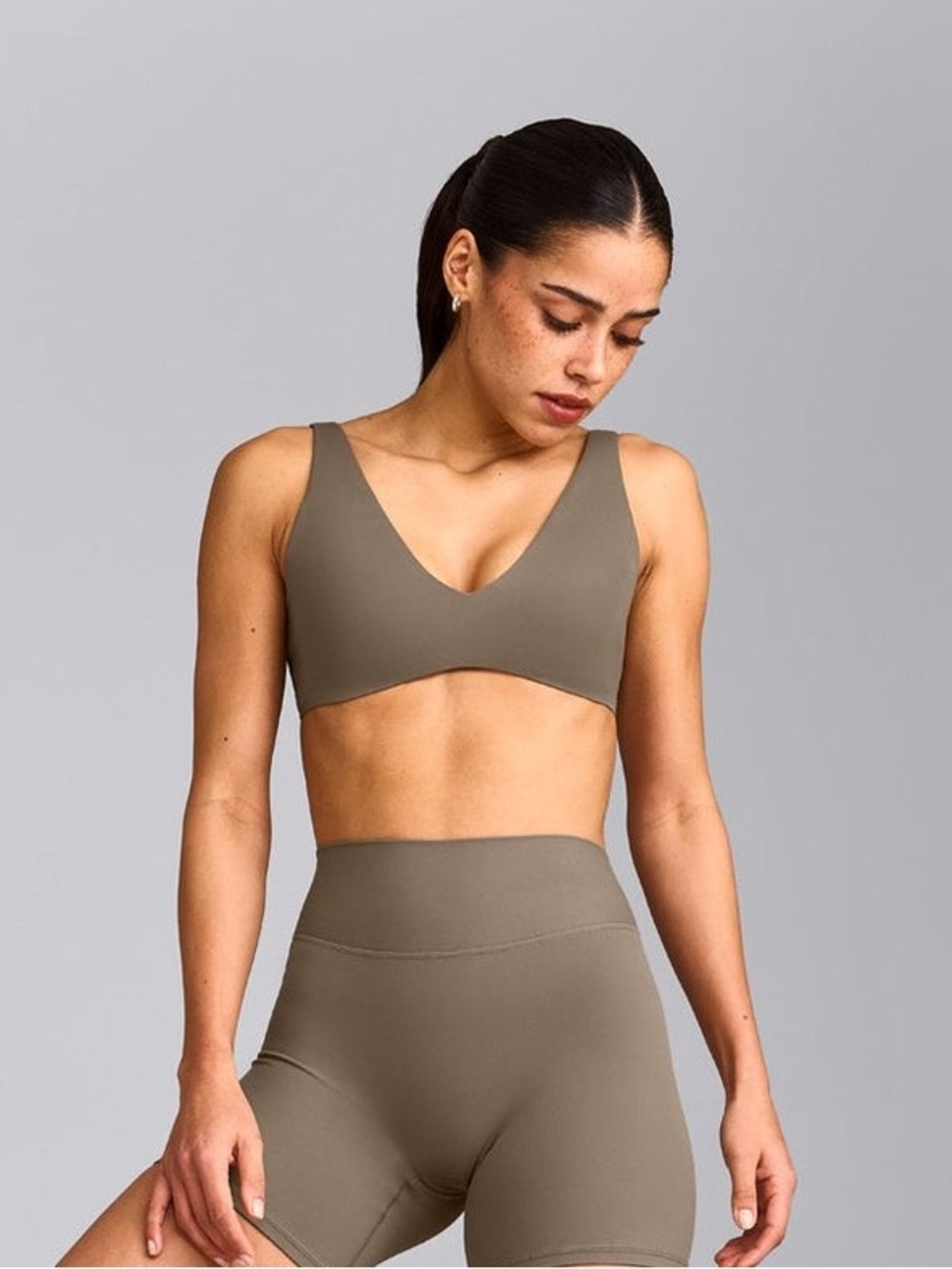 Oner Active SoftMotion Scoop Bra Moss Brown